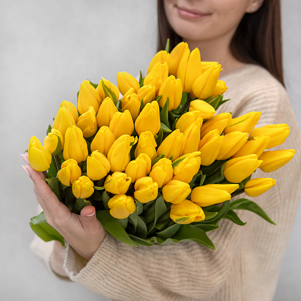 Фото букета Желтые тюльпаны