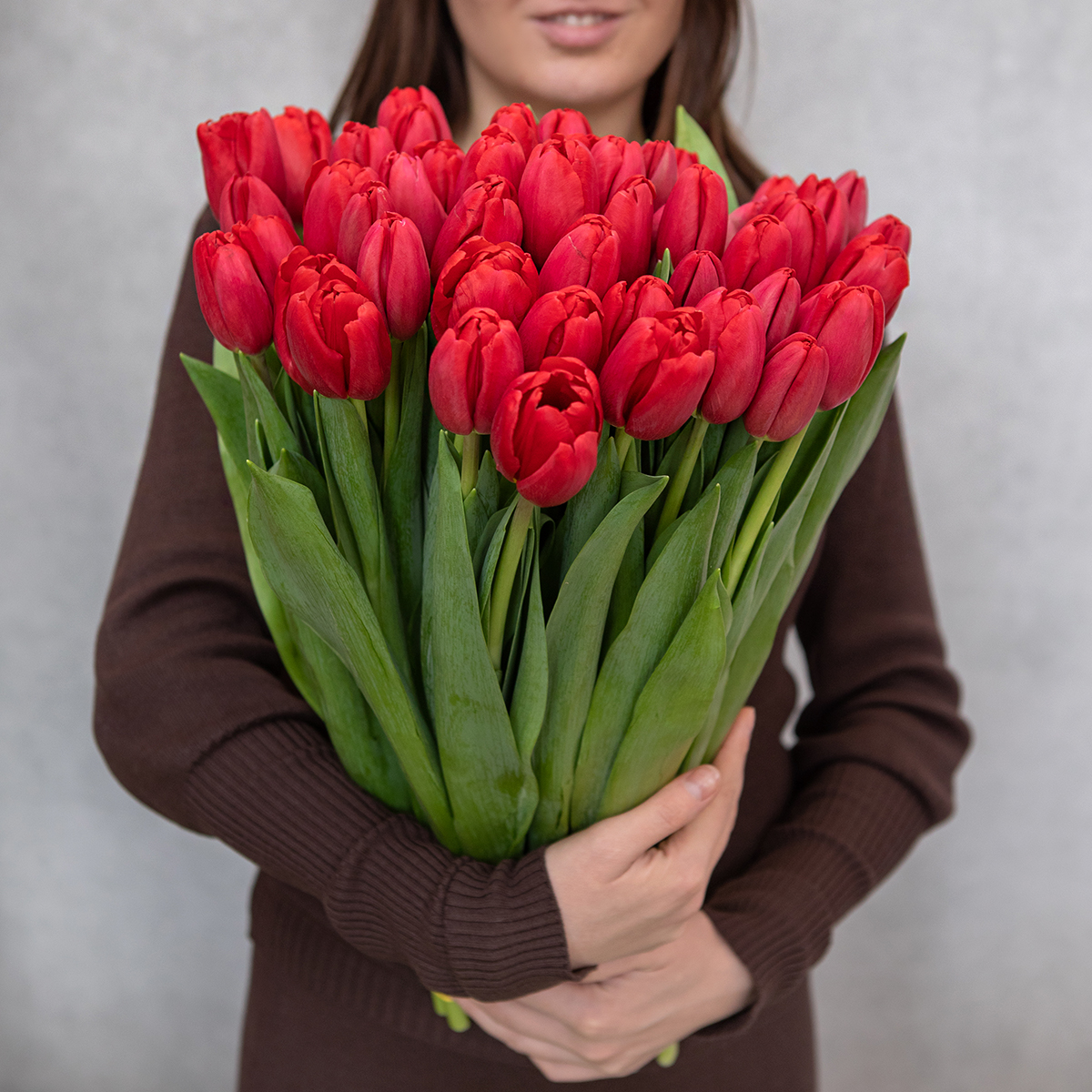 Фото букета Красные тюльпаны