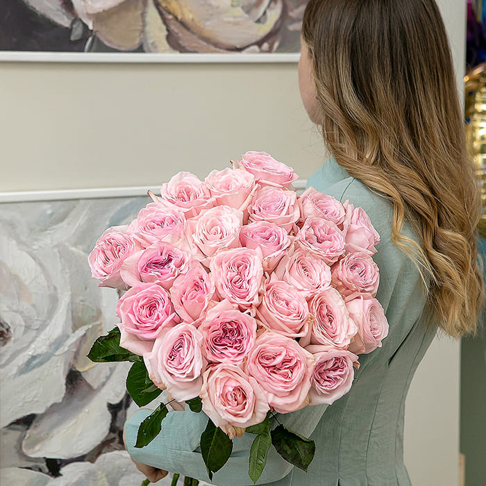 Фото букета Роза Охара розовая