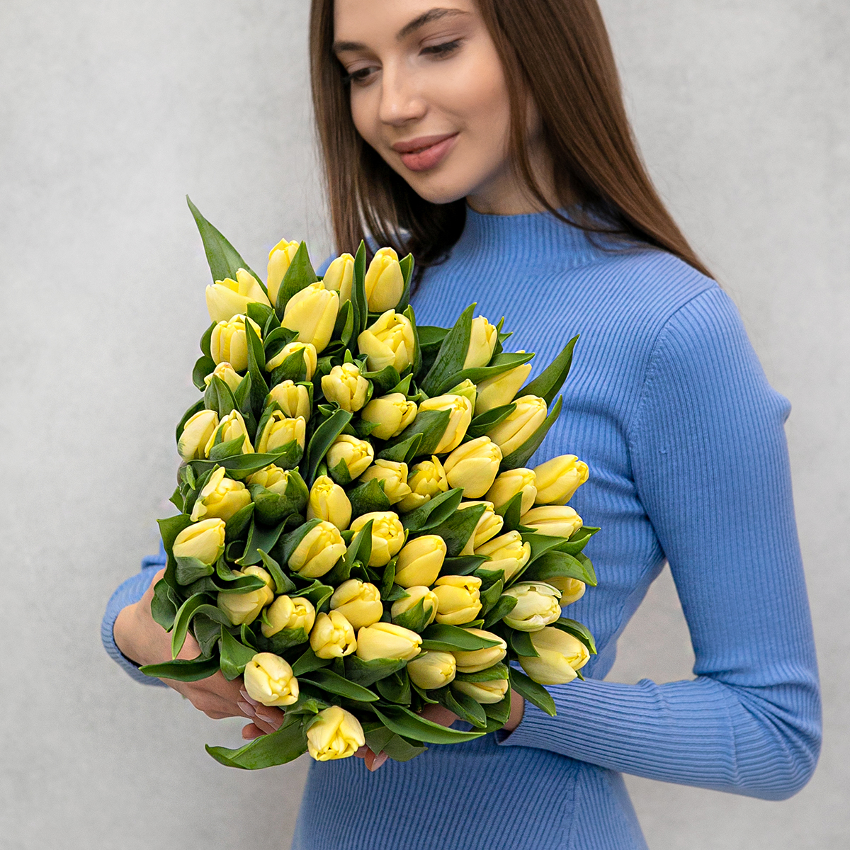 Фото букета Лимонные тюльпаны