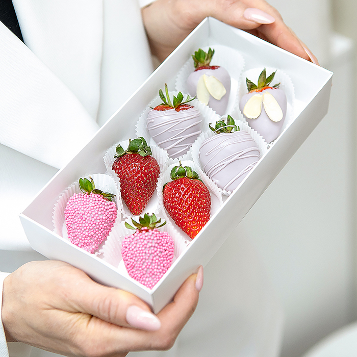 Фото букета Клубничный рассвет