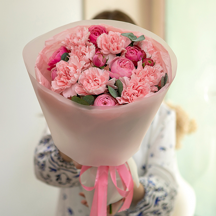 Фото букета Английская роза