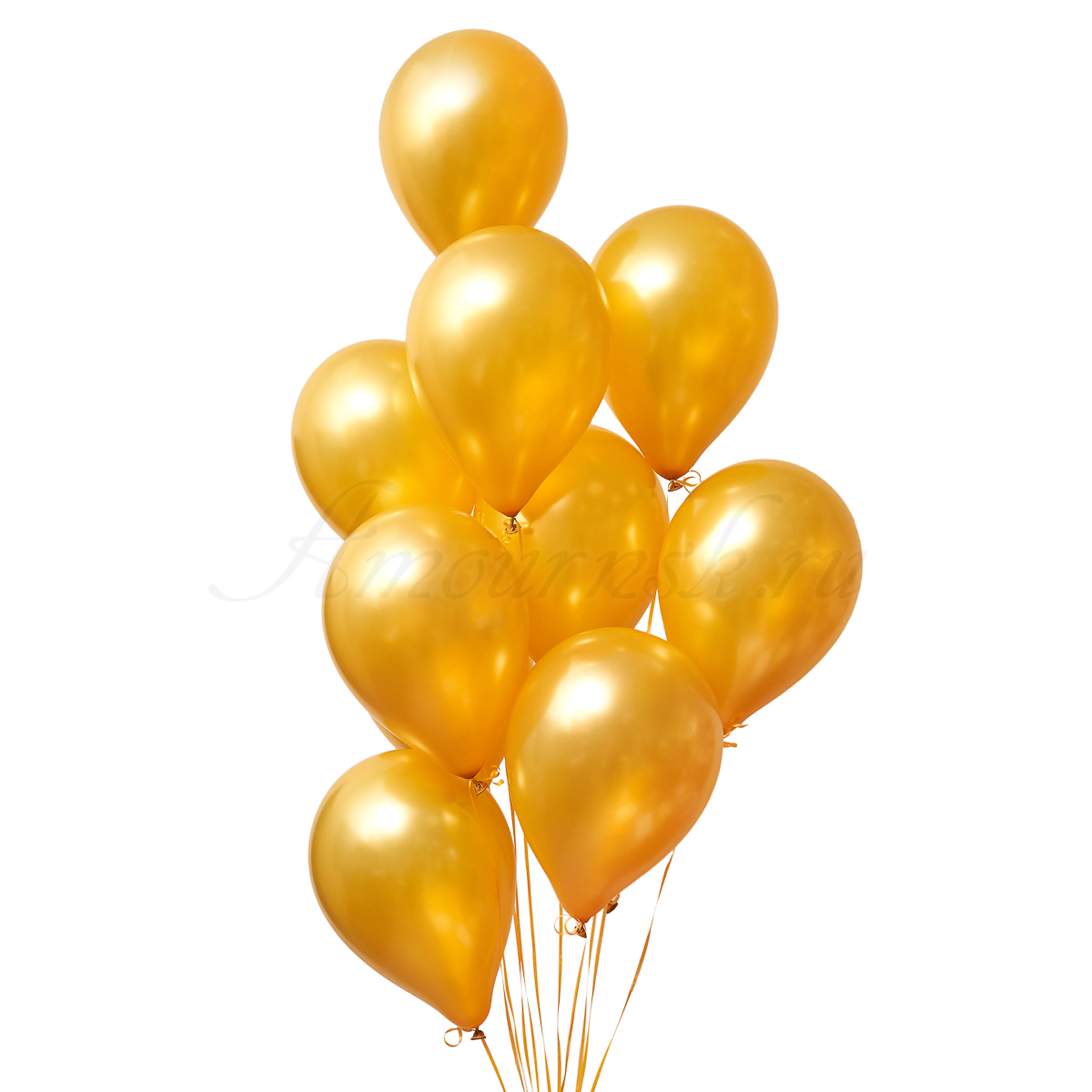 Фото букета Воздушные шары золотые